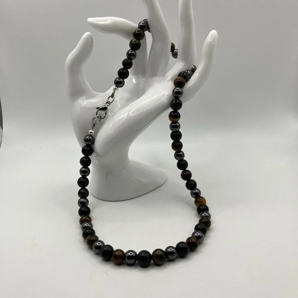 NEW Triple Protection Tiger Eye - Hematite - Black Obsidian Gemstones
